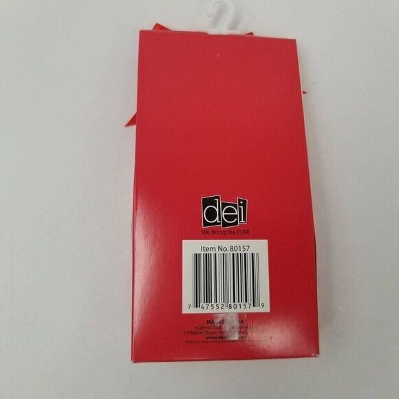 Christmas Grab Gift Set Bow Earrings Tree Pen Knit Socks Stretch Ring Lot 5 New - Picture 8 of 8